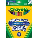 MARQUEURS 12 FINS LAVABLE CRAYOLA