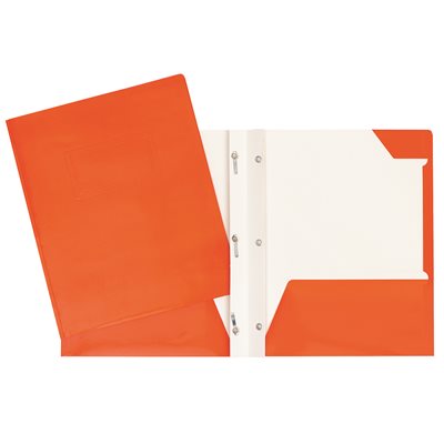 DUO-TANG LAMINÉ LG POCHETTE ORANGE