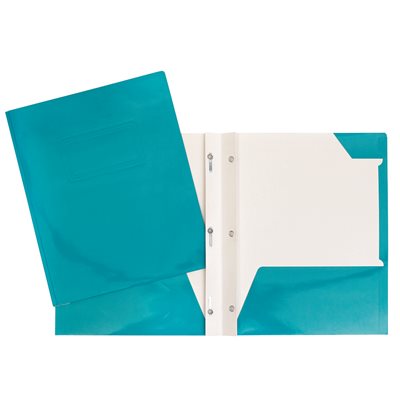 DUO-TANG LAMINÉ LG POCHETTE TURQUOISE