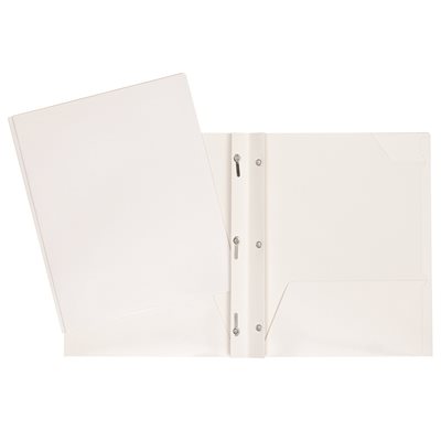 DUO-TANG LAMINÉ LG POCHETTE BLANC