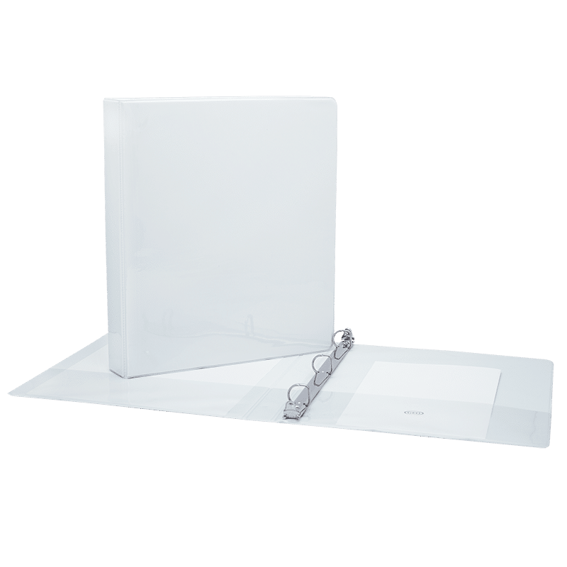 CARTABLE 1,5 POUCE PAGE COUVERTURE BLANC