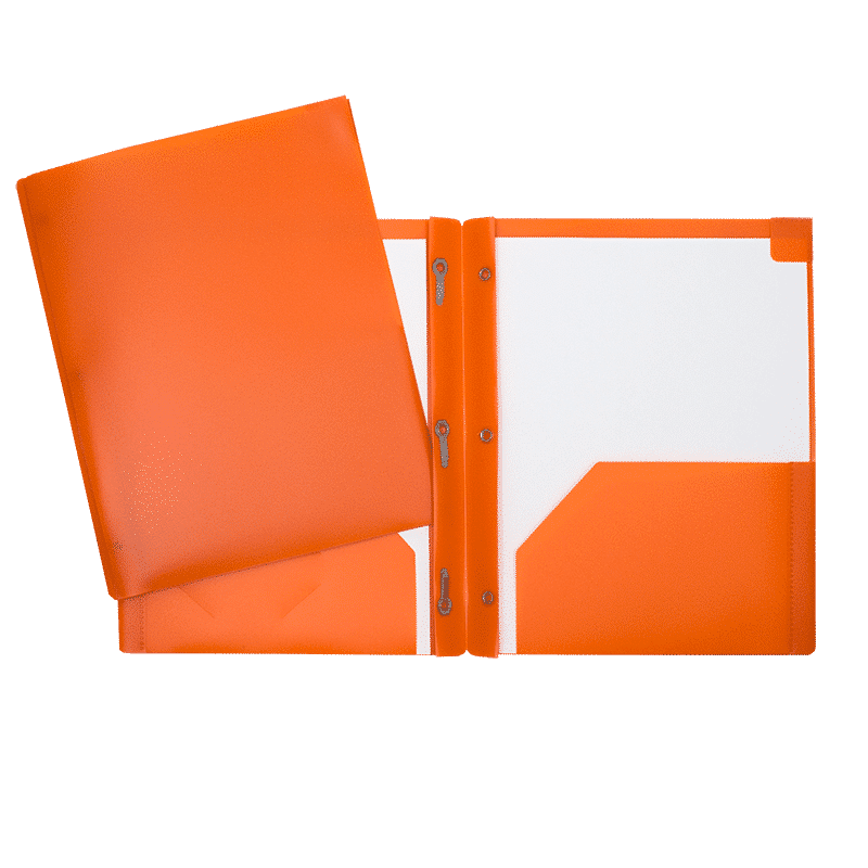 DUO-TANG POCHETTE PLASTIQUE LG ORANGE