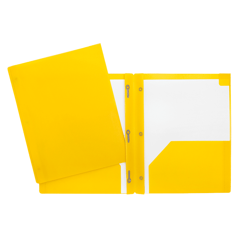 DUO-TANG POCHETTE PLASTIQUE LG JAUNE