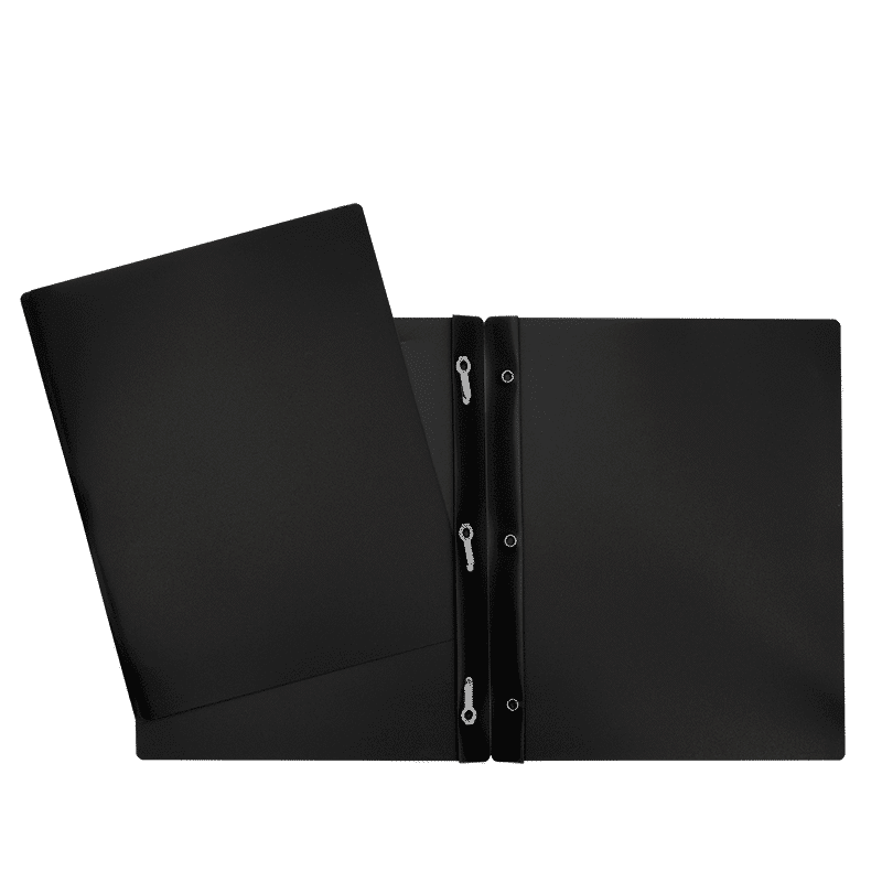 DUO-TANG PLASTIQUE LG NOIR